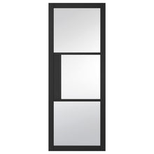 LPD Doors Black Tribeca 3 Lite Clear Glazed Internal Door - JJ Building Materials