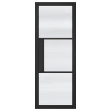 LPD Doors Black Tribeca 3 Lite Reeded Glass Internal Door - JJ Building Materials