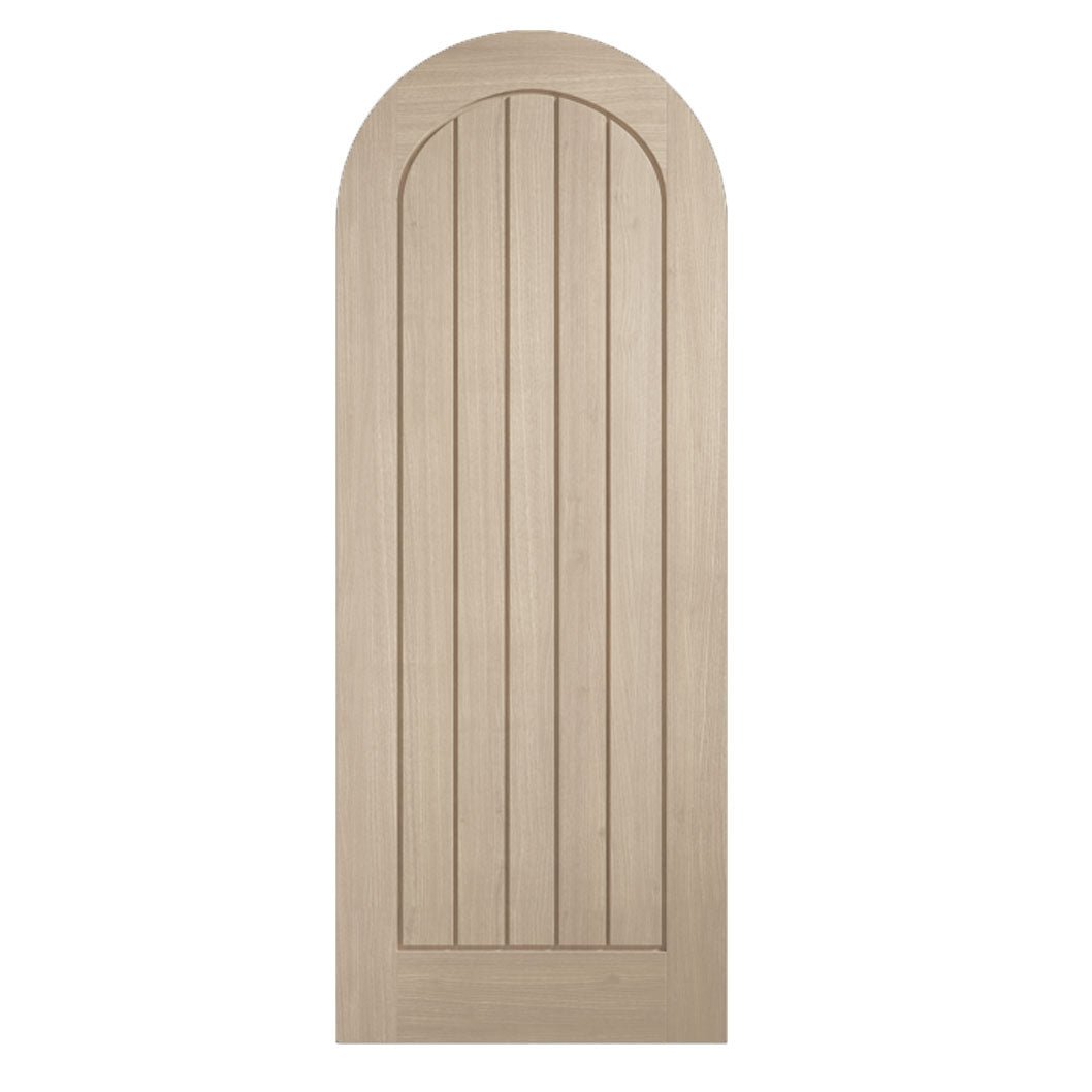 LPD Doors Blonde Oak Mexicano Pre Finished Curved Top Internal Door - JJ Building Materials