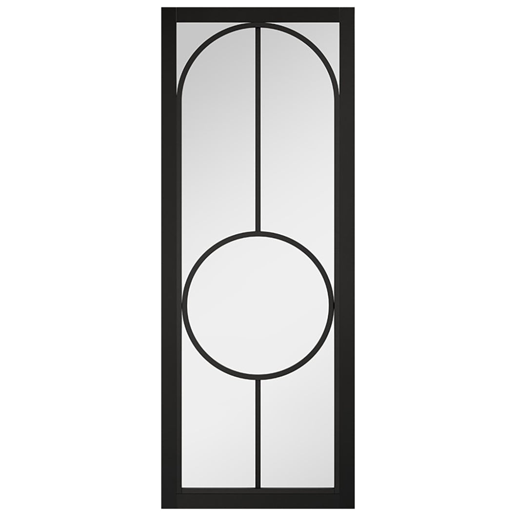 LPD Doors Bowery Black Clear Glass Internal Door - JJ Building Materials