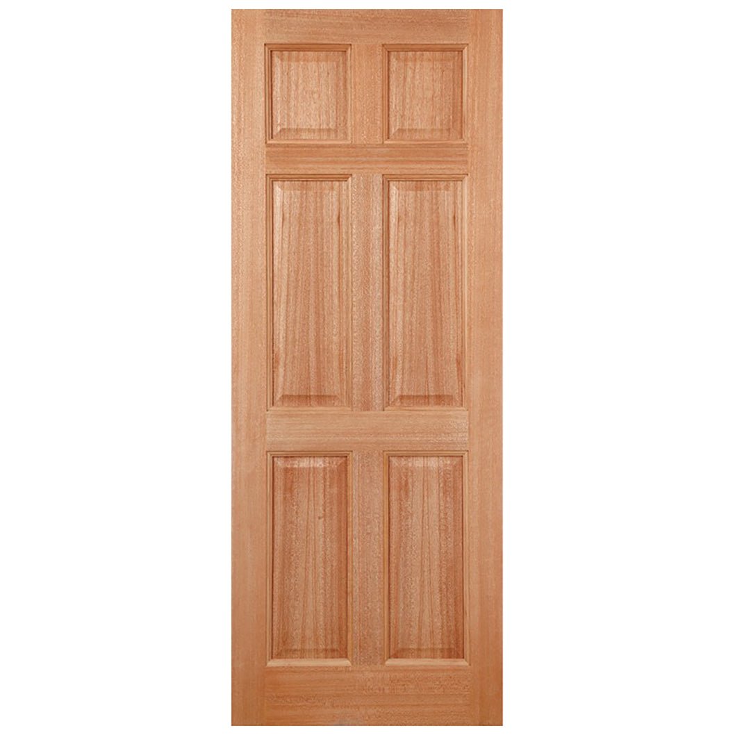 LPD Doors Colonial 6 Panel M&T Hardwood External Door - JJ Building Materials