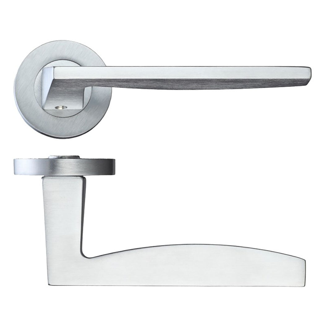 LPD Doors Crux Satin Chrome Handle Hardware Pack - JJ Building Materials
