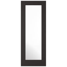 LPD Doors Diez Black Fresno P10 Clear Glazed Internal Door - JJ Building Materials