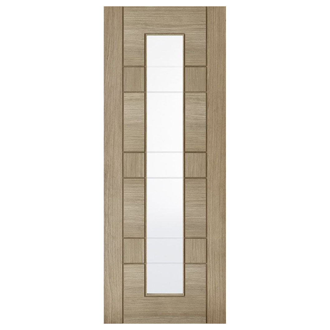 LPD Doors Edmonton Prefinished Light Grey Glazed Door - JJ Building Materials