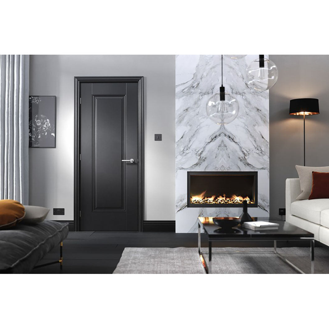 LPD Doors Eindhoven 1-Panel Primed FD30 Fire Door - JJ Building Materials