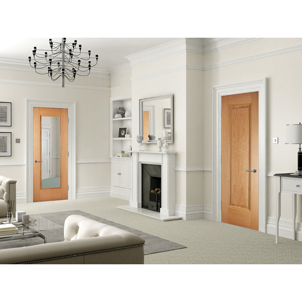 LPD Doors Eindhoven 1L Glazed Primed Internal Door - JJ Building Materials