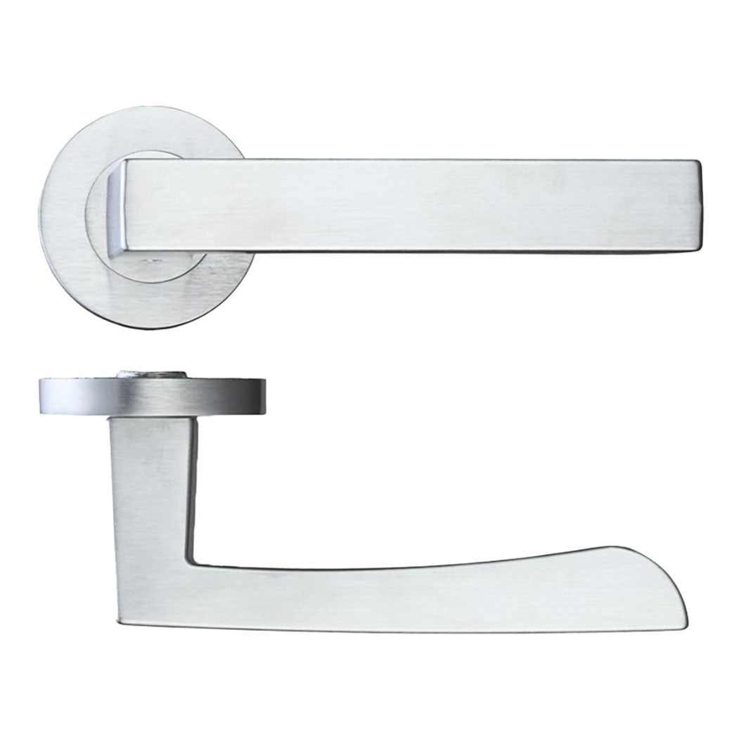 LPD Doors Fornax Satin Chrome Privacy Handle Hardware Pack - JJ Building Materials