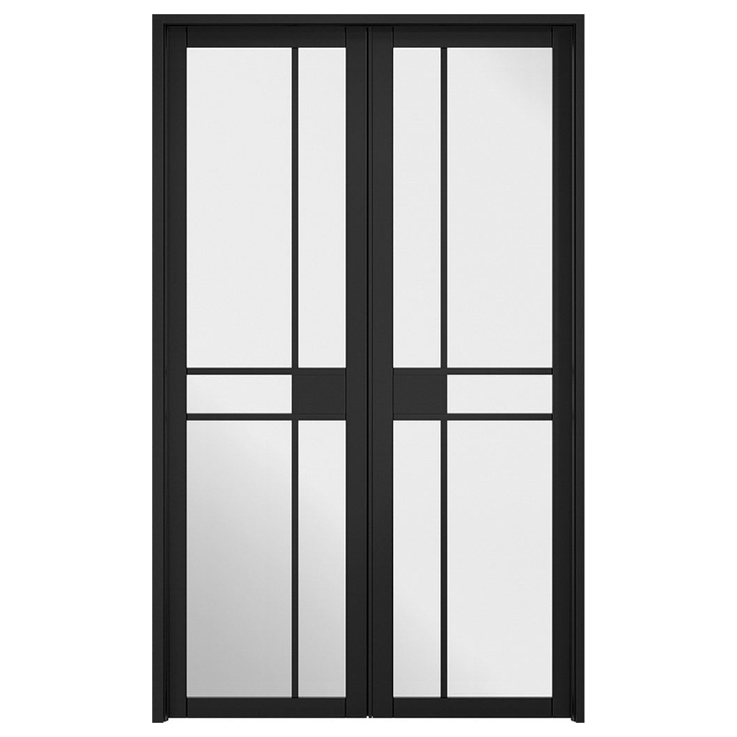 LPD Doors Greenwich W4 Black Room Divider - JJ Building Materials