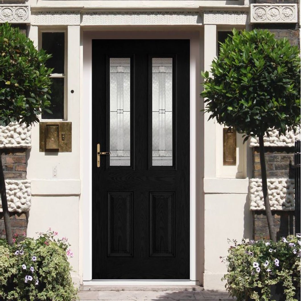 LPD Doors GRP Black Malton Glazed External Door - JJ Building Materials