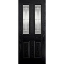 LPD Doors GRP Black Malton Glazed External Door - JJ Building Materials