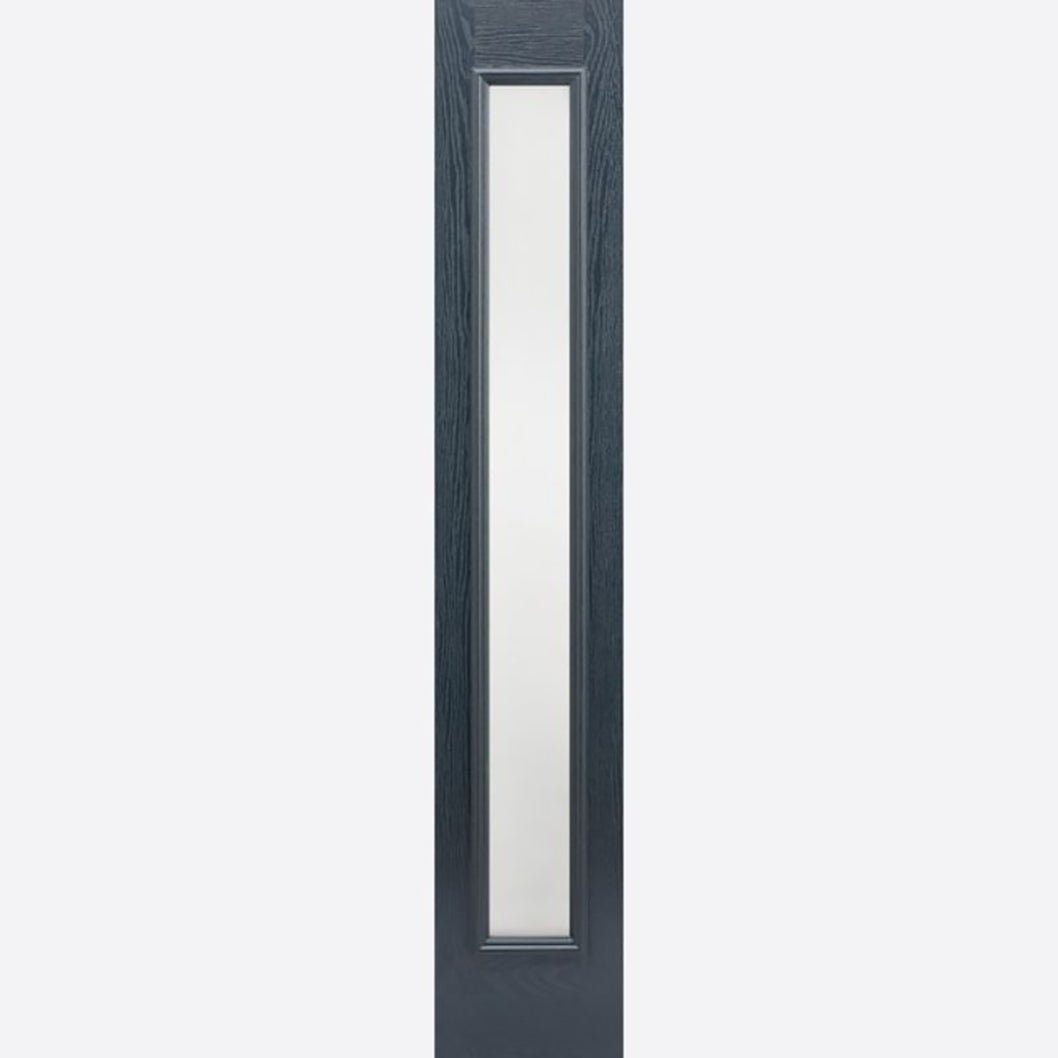 LPD Doors GRP Grey Sidelight Frosted - JJ Building Materials