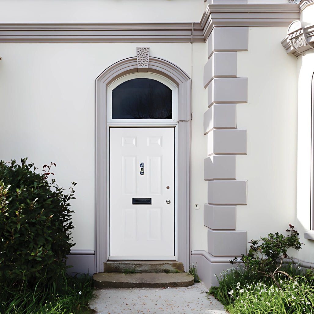 LPD Doors GRP White Colonial 6P External Door - JJ Building Materials