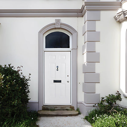 LPD Doors GRP White Colonial 6P External Door - JJ Building Materials