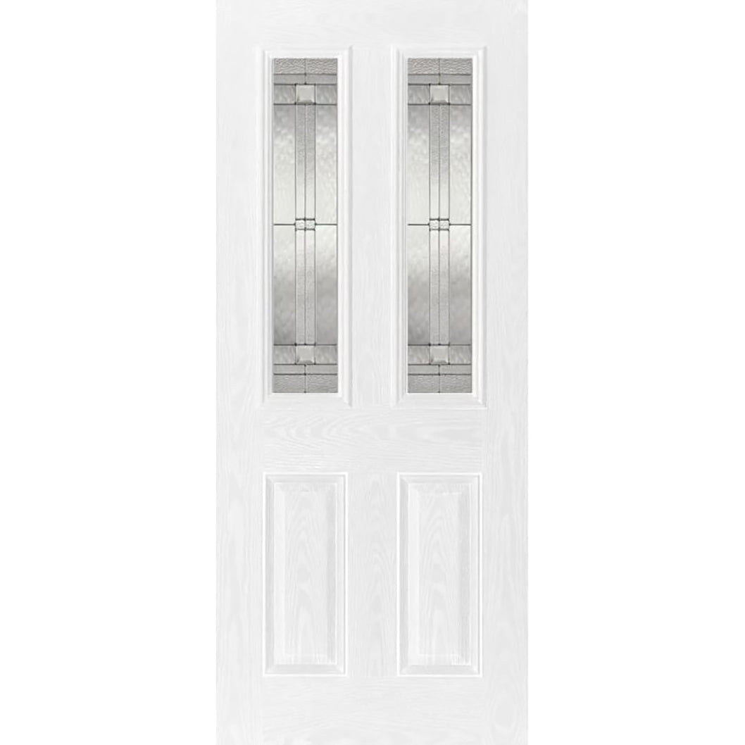 LPD Doors GRP White Malton Glazed External Door - JJ Building Materials