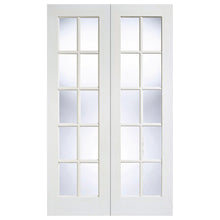 LPD Doors GTPSA with Clear Bevelled Glass Prime Plus Interior Doors Pair - JJ Building Materials