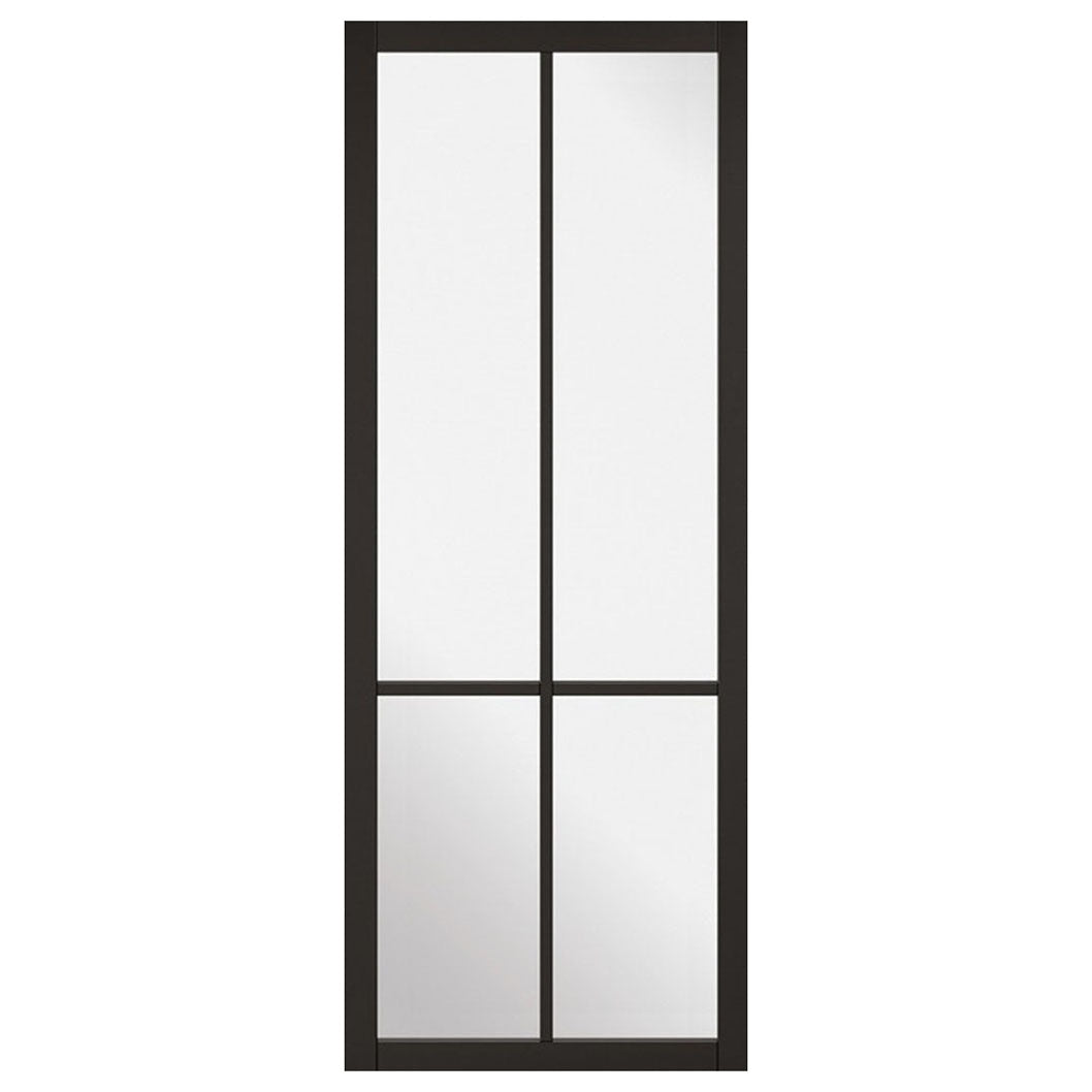 LPD Doors Liberty 1981x686x35mm Black Glazed Internal Door - JJ Building Materials