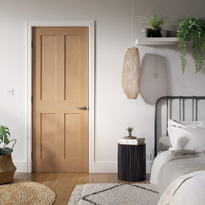 LPD Doors London 4-Panel FD30 Fire Door - JJ Building Materials