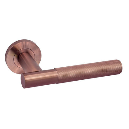 LPD Doors Lugano Satin Copper Privacy Handle Hardware Pack - JJ Building Materials