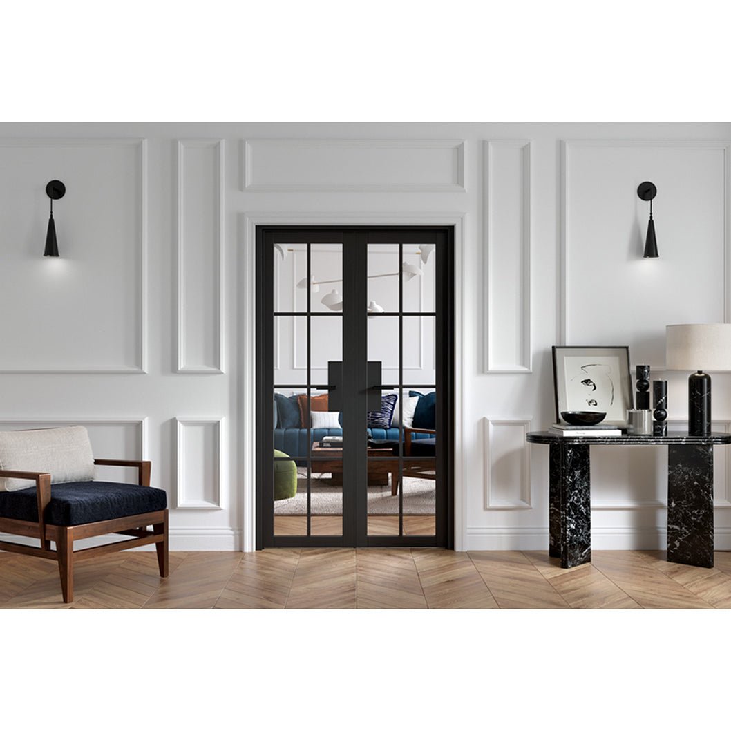 LPD Doors Malvern W4 Black Room Divider - JJ Building Materials