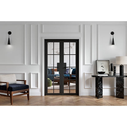 LPD Doors Malvern W4 Black Room Divider - JJ Building Materials