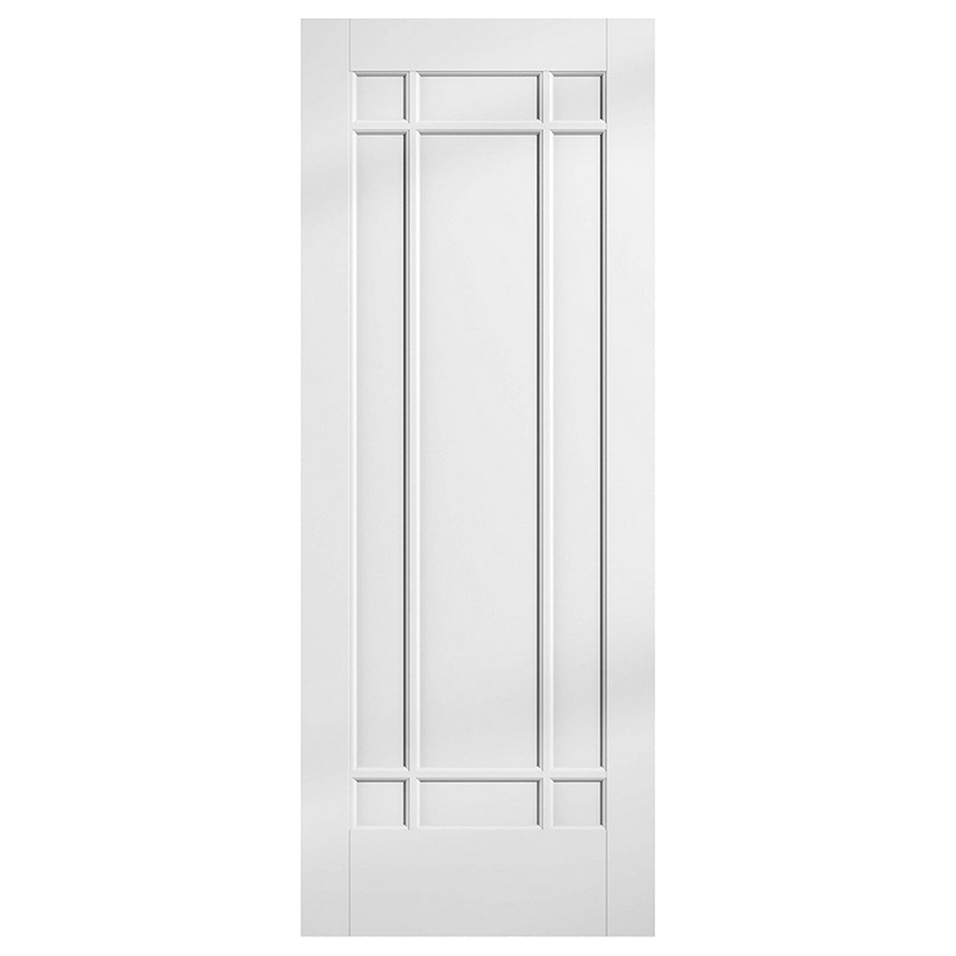 LPD Doors Manhattan 9-Panel White Prime Plus FD30 Fire Door - JJ Building Materials