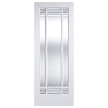 LPD Doors Manhattan Clear Bevelled Glass White Prime Plus Interior Door - JJ Building Materials