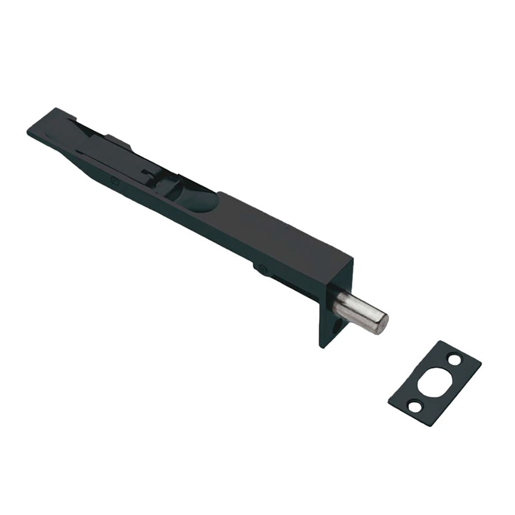 LPD Doors Manhattan Matt Black Flush Bolt - 150mm - JJ Building Materials