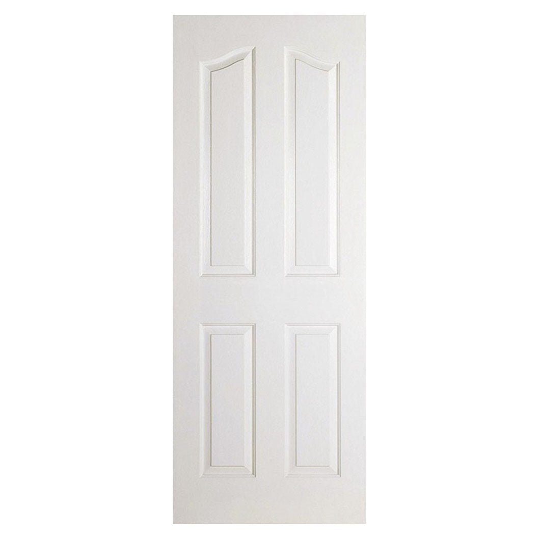 LPD Doors Mayfair 4 Panel Shaped Top White Moulded Internal Door - JJ Building Materials