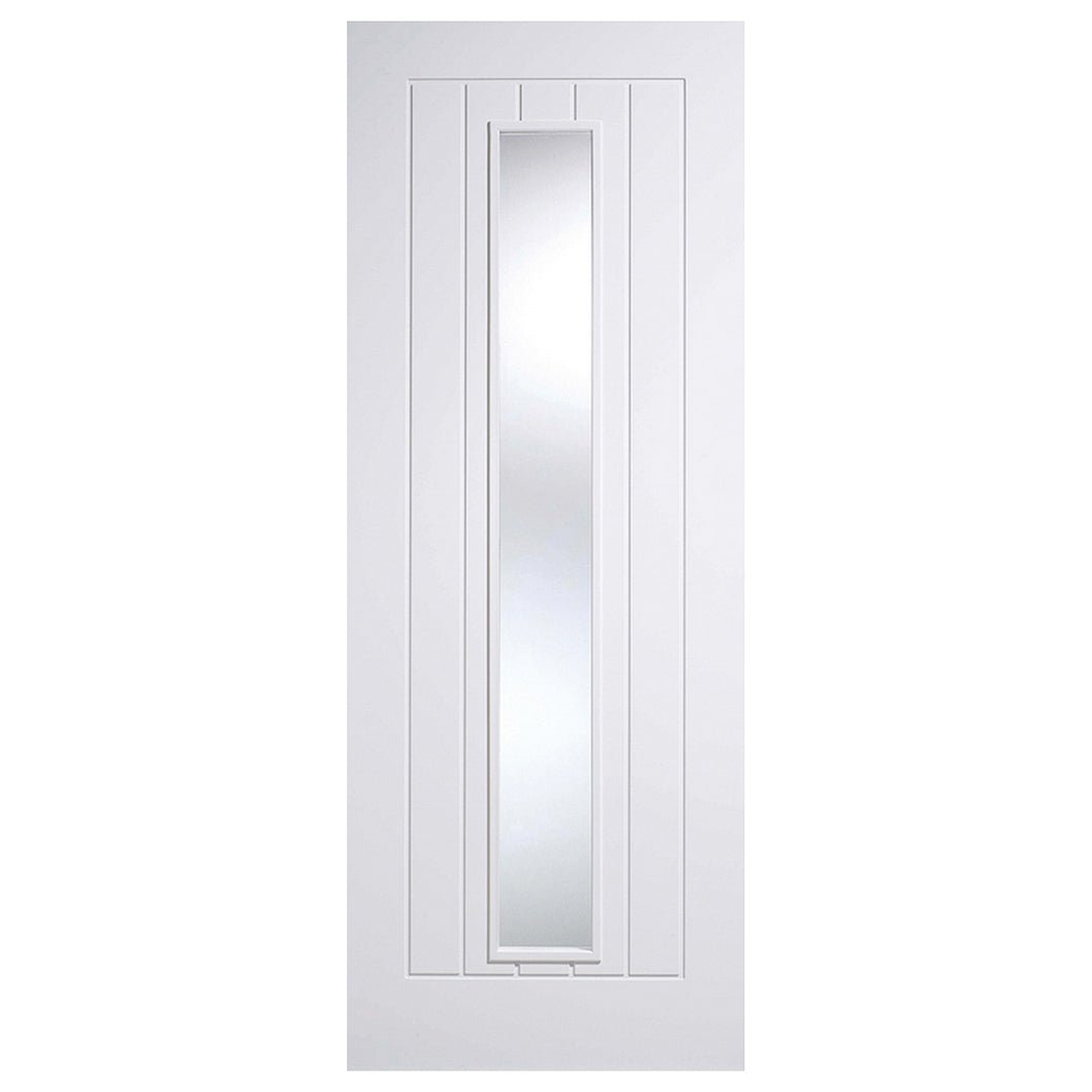 LPD Doors Mexicano Glazed White Primed Interior Door - JJ Building Materials
