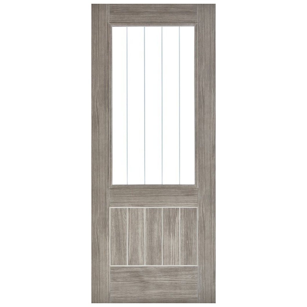 LPD Doors Mexicano Light Grey Laminate Glazed Internal Door - JJ Building Materials