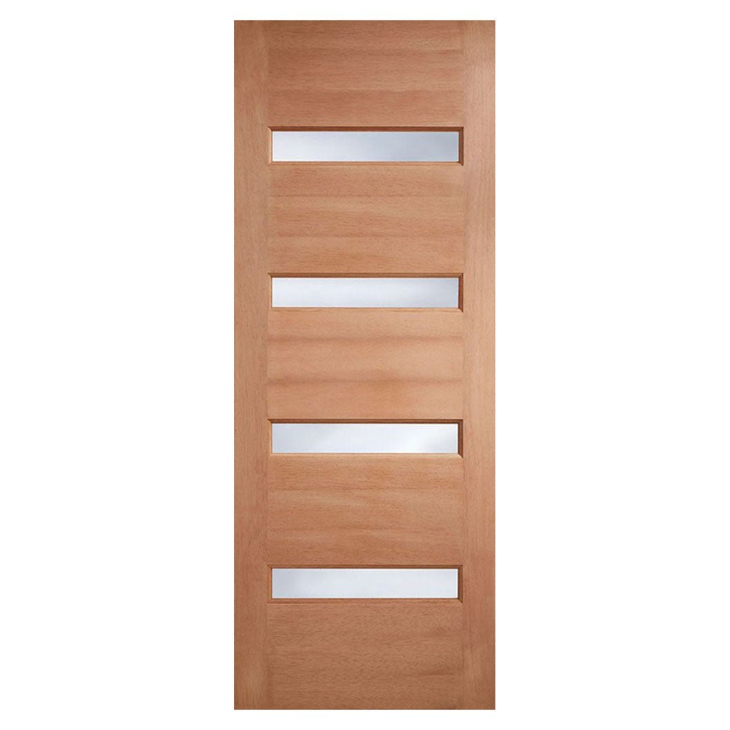 LPD Doors M&T Balham Hardwood External Door with Double Glazed Frosted Glass - JJ Building Materials