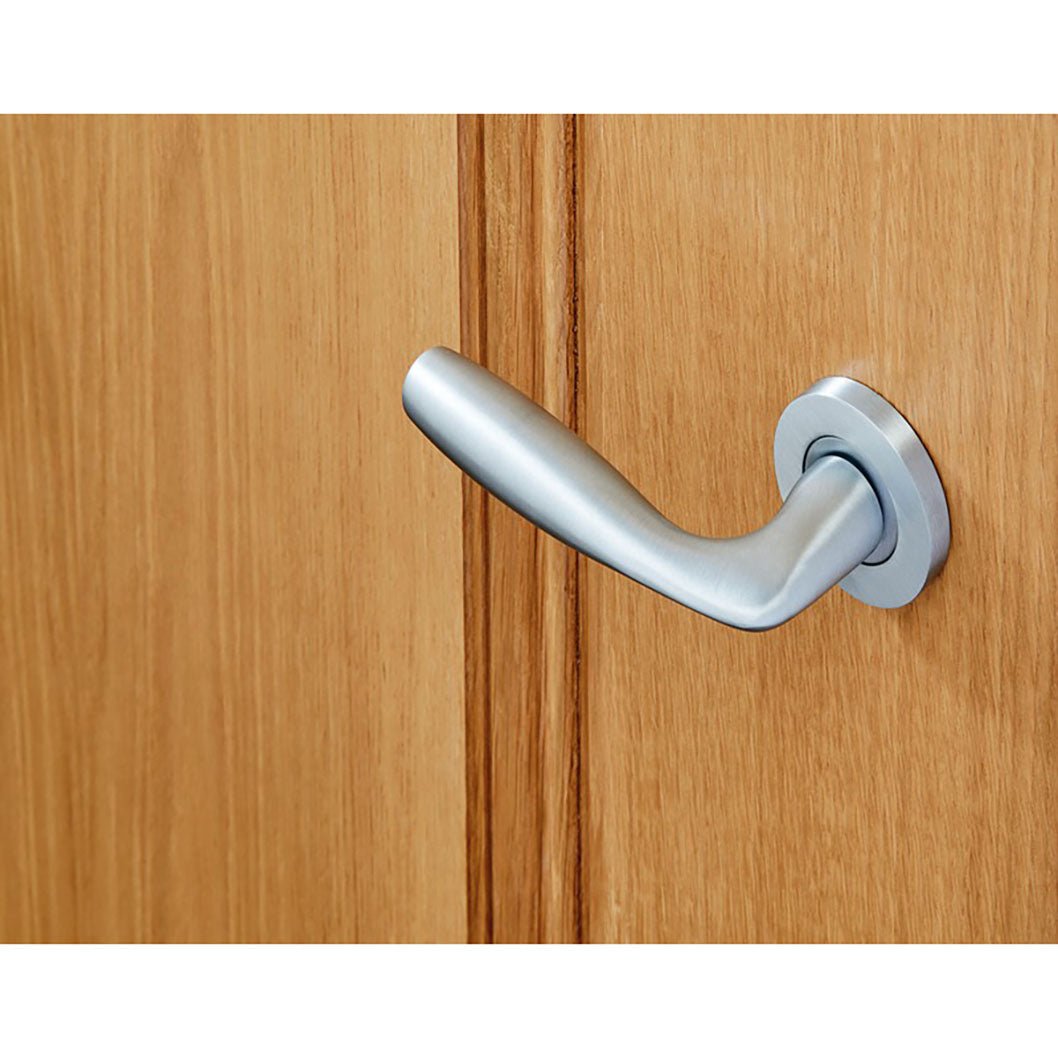 LPD Doors Norma Satin Chrome Door Handle Hardware Pack - JJ Building Materials