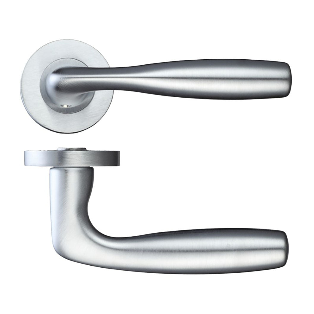 LPD Doors Norma Satin Chrome Privacy Door Handle Hardware Pack - JJ Building Materials