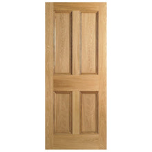 LPD Doors Oak 4P Flat Panel FD30 Fire Door - JJ Building Materials
