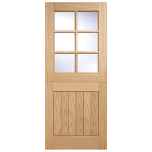 LPD Doors Oak 6-Lite Stable Cottage Style External Door - JJ Building Materials