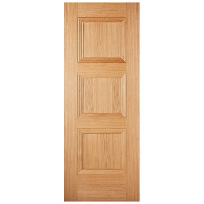 LPD Doors Oak Amsterdam 3 Panel Prefinished FD30 Fire Door - JJ Building Materials