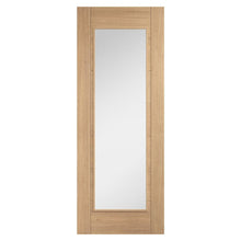 LPD Doors Oak Carini Unfinished 1 Light Clear Glazed Door - JJ Building Materials