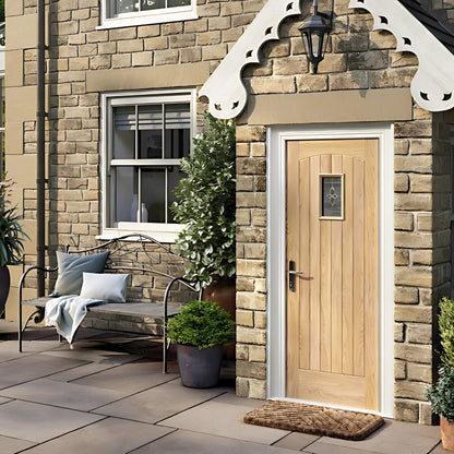 LPD Doors Oak Cottage External Door - JJ Building Materials