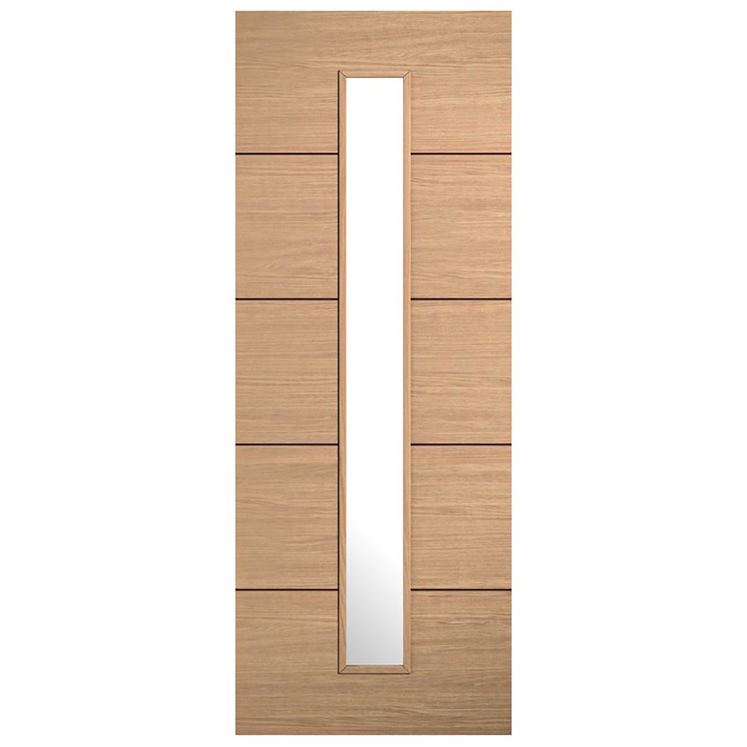 LPD Doors Oak Lille 1-Light Glazed Internal Door - JJ Building Materials