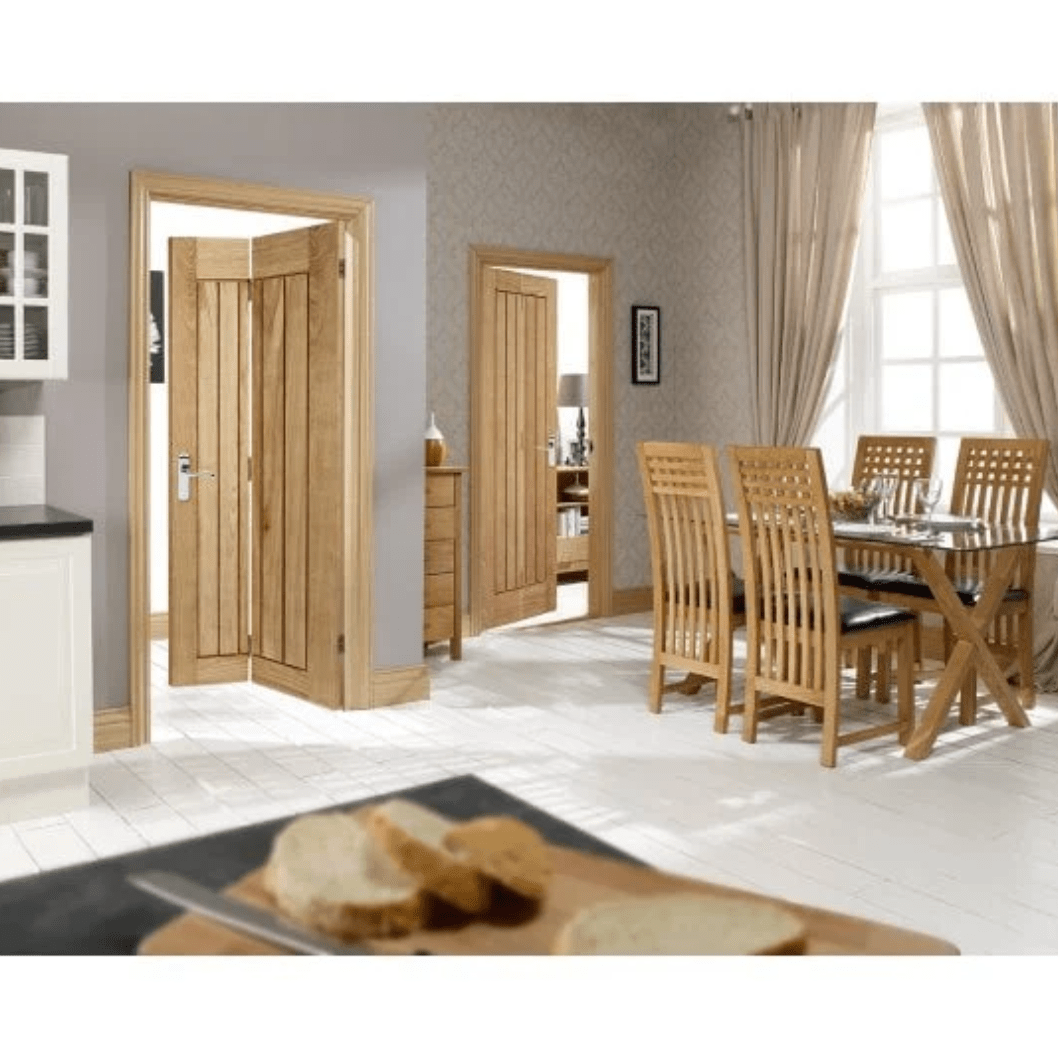 LPD Doors Oak Mexicano Bi fold Internal Door - JJ Building Materials