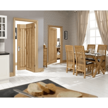 LPD Doors Oak Mexicano Bi fold Internal Door - JJ Building Materials