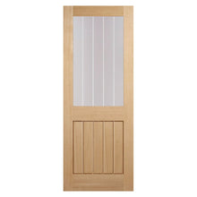 LPD Doors Oak Mexicano Fire Door 1 Light With Silkscreen Glass (Half Light) Fd30 Internal Door - JJ Building Materials