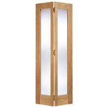 LPD Doors Oak Pattern 10 2-Light Unfinished Bifold Clear Glazed Internal Doors - JJ Building Materials