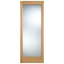 LPD Doors Oak Pattern 10 Door with Clear Glass - JJ Building Materials