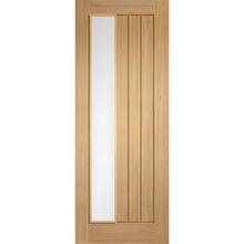 LPD Doors Oak Pre Finished Mexicano Offset With Glass Internal Door
