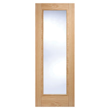 LPD Doors Oak Pre Finished Vancouver Clear Glazed 1 light Internal Door - JJ Building Materials