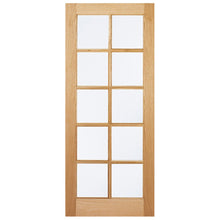 LPD Doors Oak SA 10-Lite Glazed Internal Door Clear Glass - JJ Building Materials