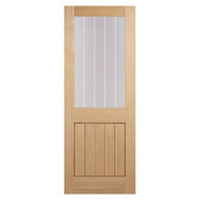 LPD Doors Oak Unfinished Mexicano 1 Light With Silkscreen Glass (Half Light) Internal Door - JJ Building Materials