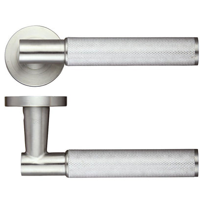 LPD Doors Pegasus Satin Chrome Door Handle Hardware Pack - JJ Building Materials
