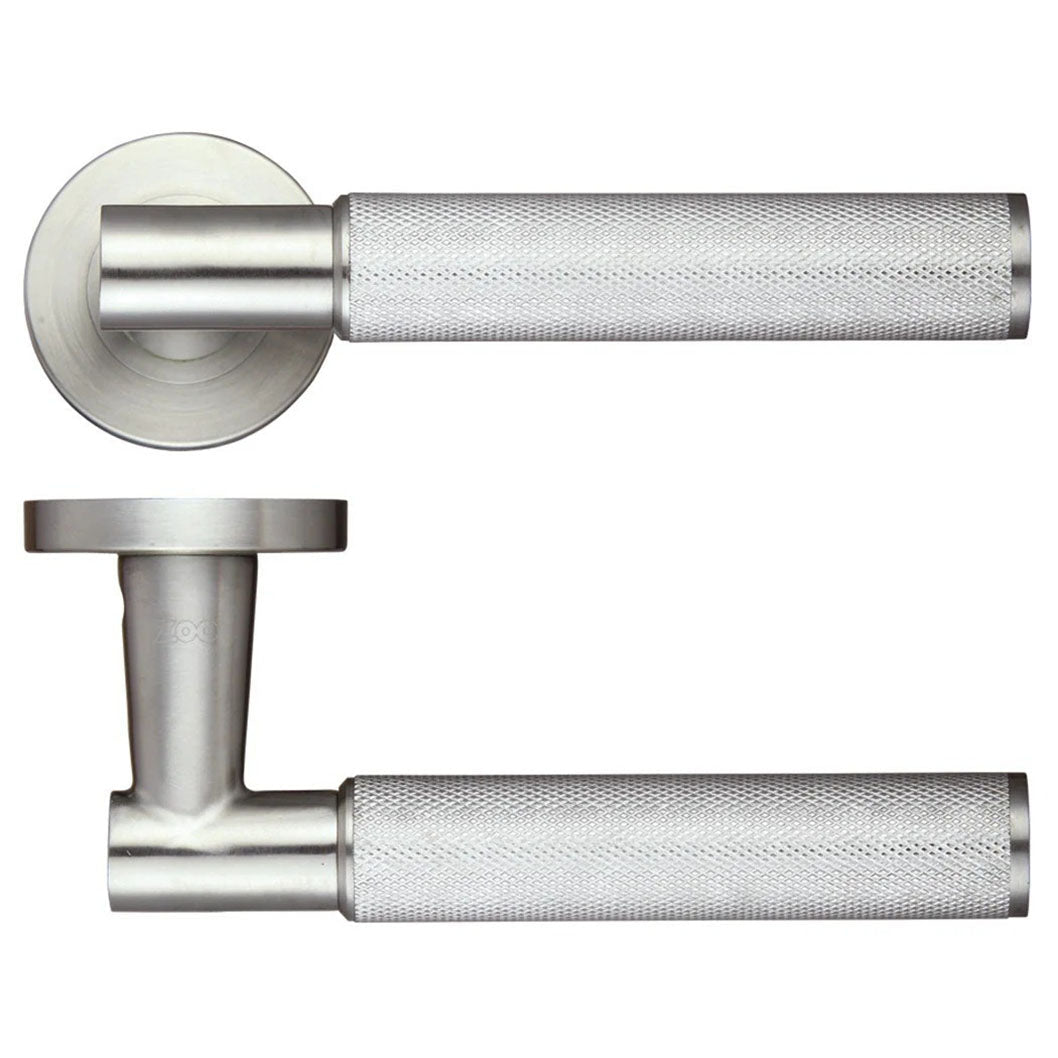 LPD Doors Pegasus Satin Chrome Privacy Door Handle Hardware Pack - JJ Building Materials